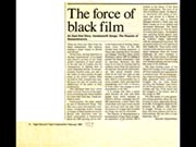 Click to view details and links for The force of black film