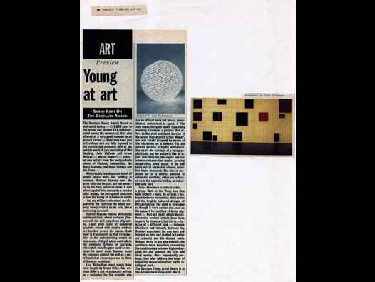 image of Young at art - Barclays Young Artists award 1992 review, Time Out